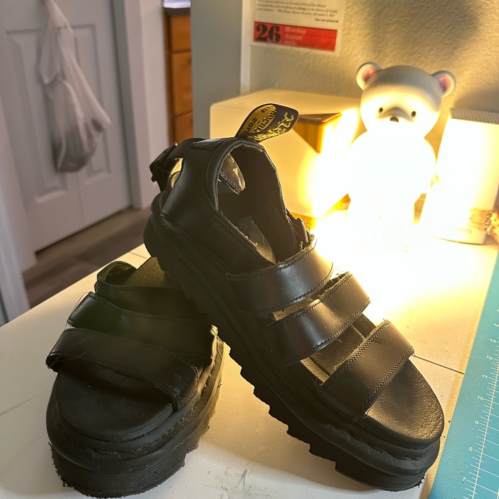 Dr. Martens Blaire Black Strappy Sandals